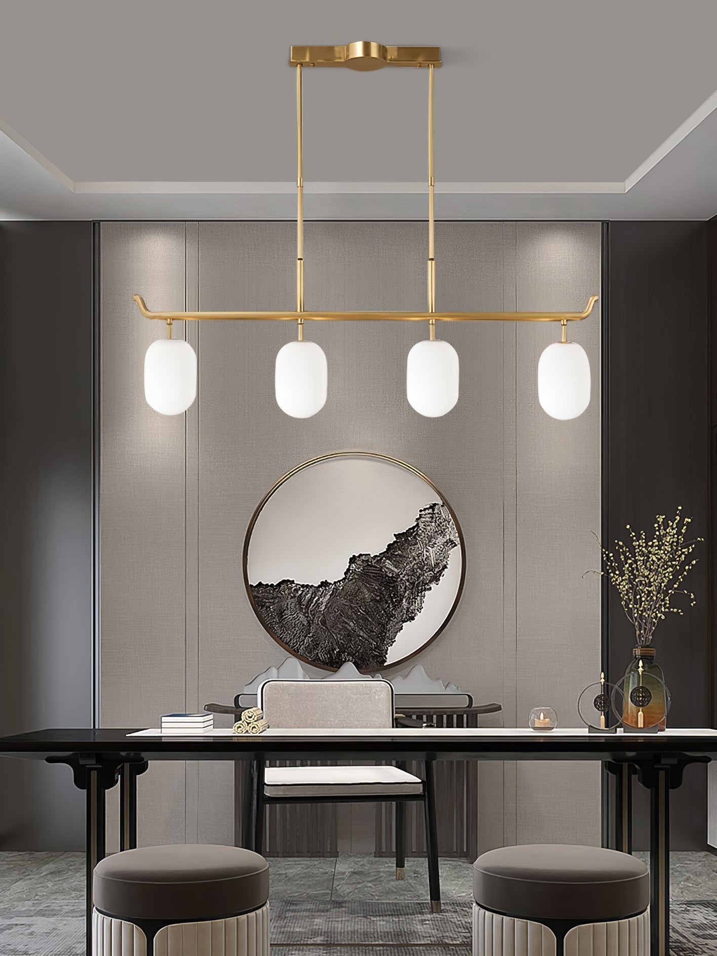 Sifuvyn Moderner Geometrischer Glas Kronleuchter-Letslighting