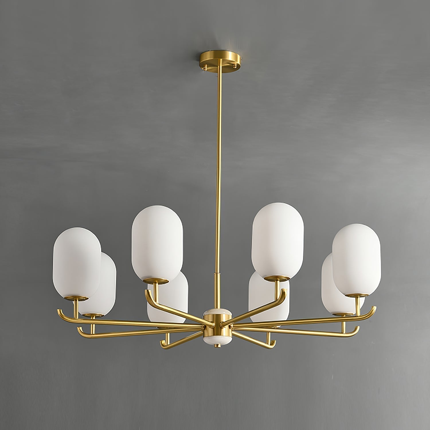Sifuvyn Moderner Geometrischer Glas Kronleuchter-Letslighting