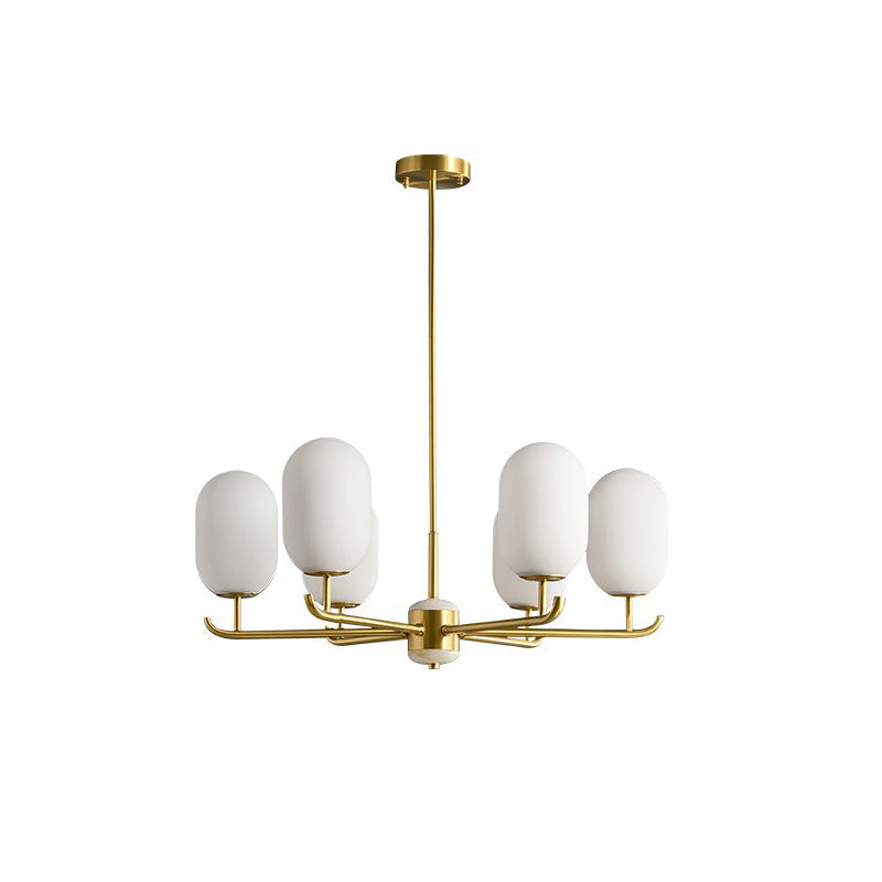 Sifuvyn Moderner Geometrischer Glas Kronleuchter-Letslighting