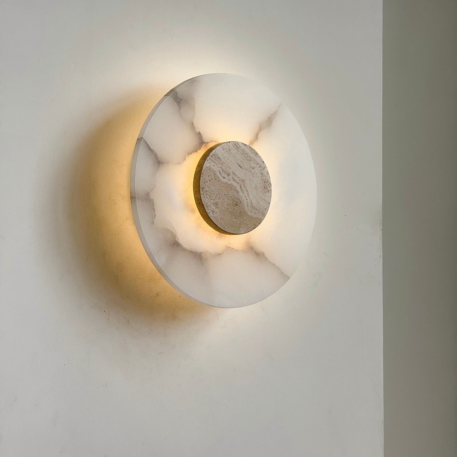 Rauduvyi Modern Minimalist Alabaster Wall Lamp - Letslighting