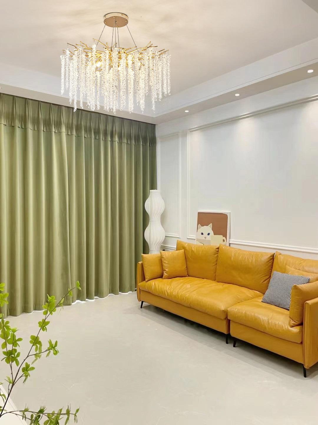Lustra Kronleuchter Gold Kristall Zweig Elegant-Letslighting