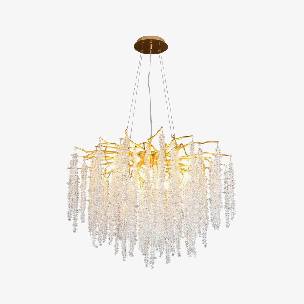 Lustra Kronleuchter Gold Kristall Zweig Elegant-Letslighting