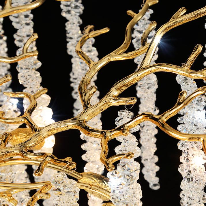 Lustra Kronleuchter Gold Kristall Zweig Elegant-Letslighting