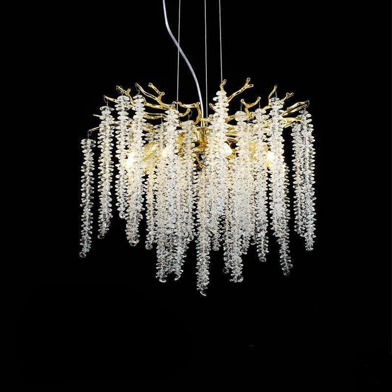 Lustra Kronleuchter Gold Kristall Zweig Elegant-Letslighting