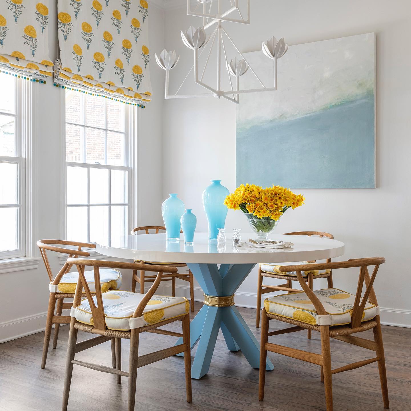 Alberto Modern Minimalist Floral Brass Chandelier - Letslighting