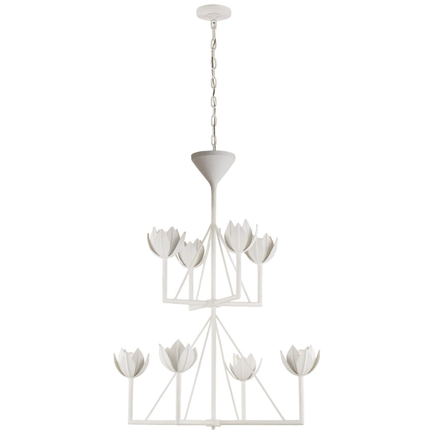 Alberto Modern Minimalist Floral Brass Chandelier - Letslighting