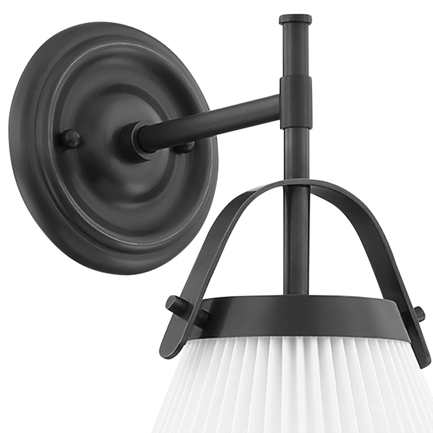 Pure Elegante Falten Messing Stoff Wandleuchte-Letslighting