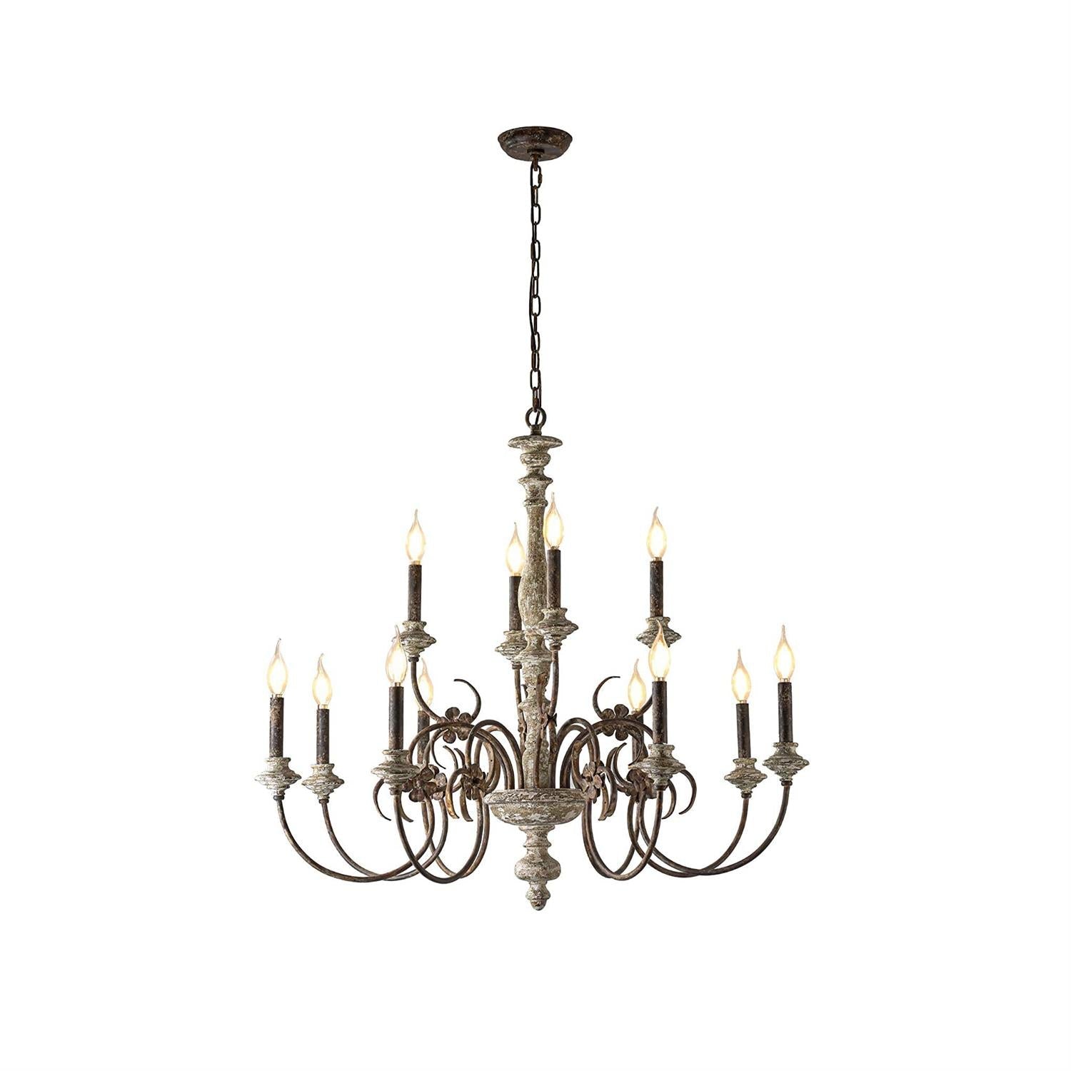 Waegnuvyn Traditioneller Vintage-Kerzenleuchter-Letslighting