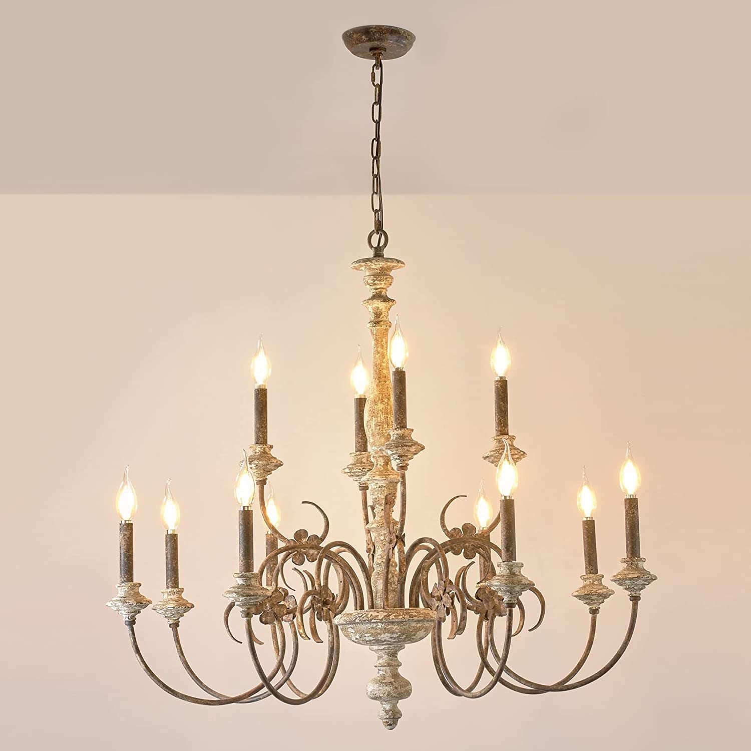Waegnuvyn Traditioneller Vintage-Kerzenleuchter-Letslighting