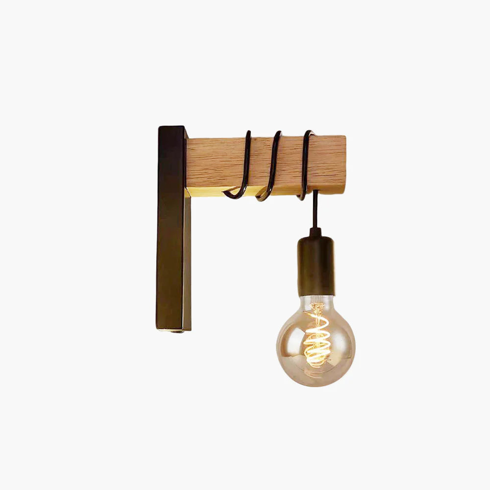 Silva Industrial LED Wandleuchte Schwarz/Weiß Wohn/Schlafzimmer Metall&Glas