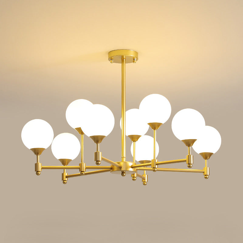 Vatnuvyi Minimalist Globe Glass Chandelier - Letslighting