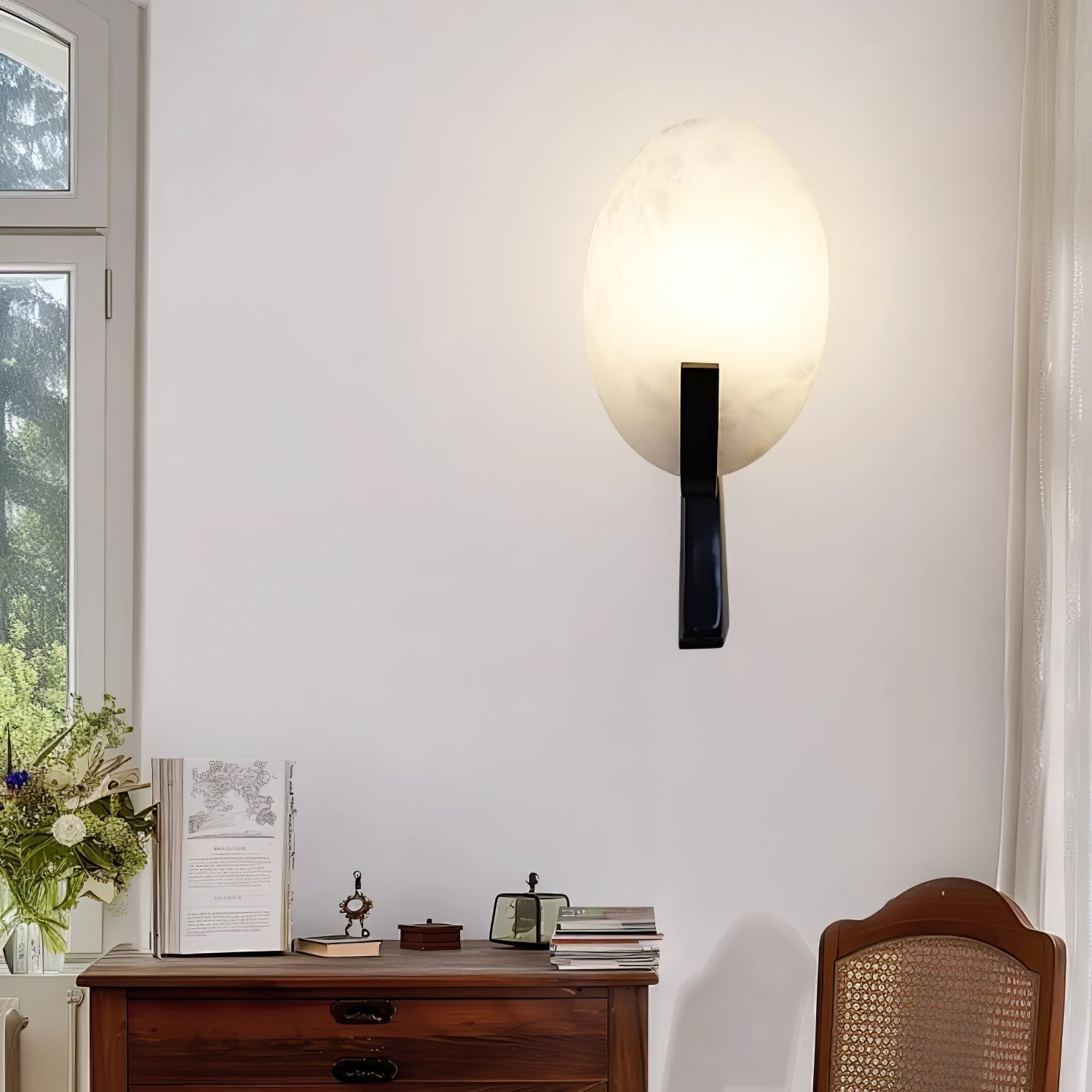 Selene Modern Alabaster Wall Lamp - Neutralighting