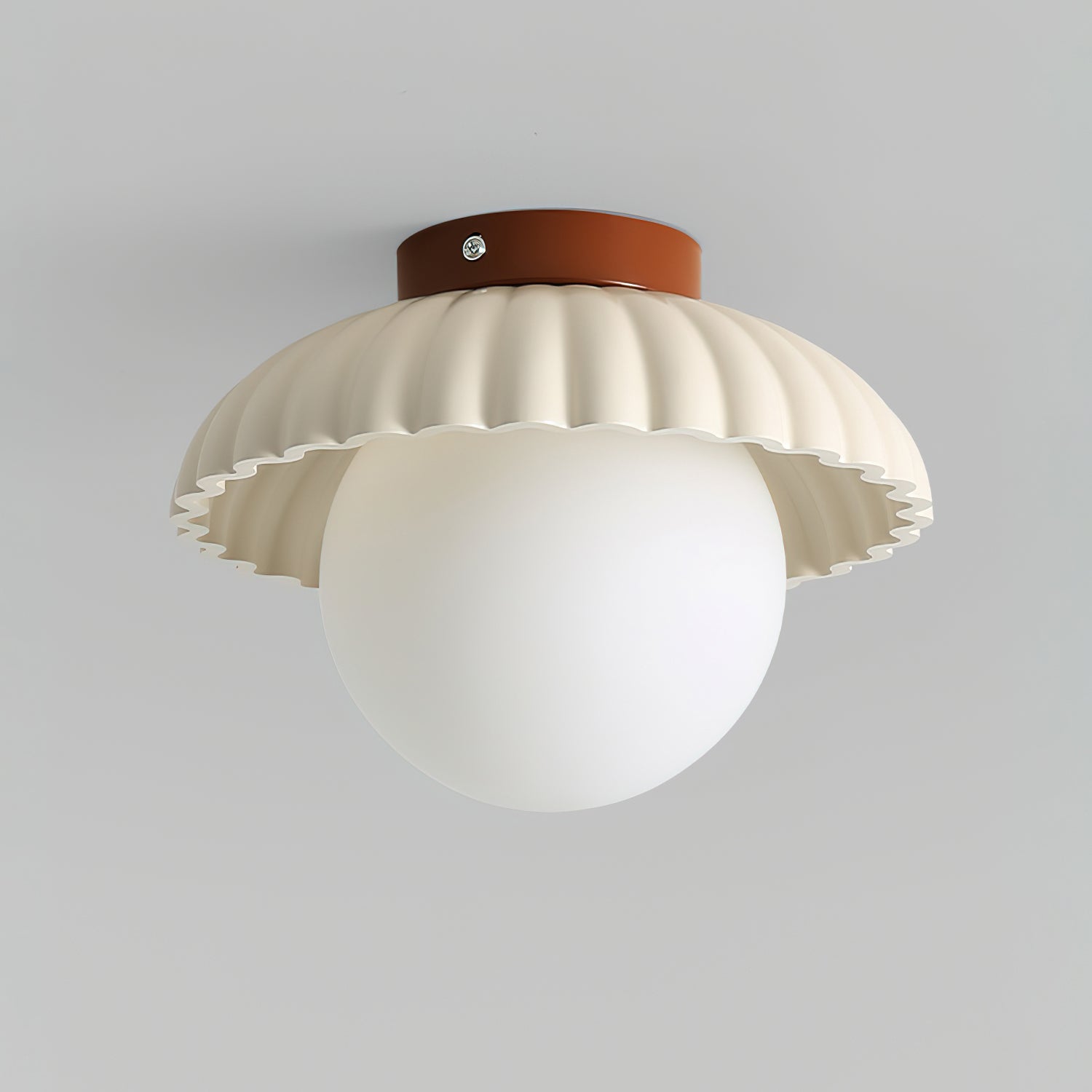 Scallop Glow Flush Mount Ceiling Light - Letslighting