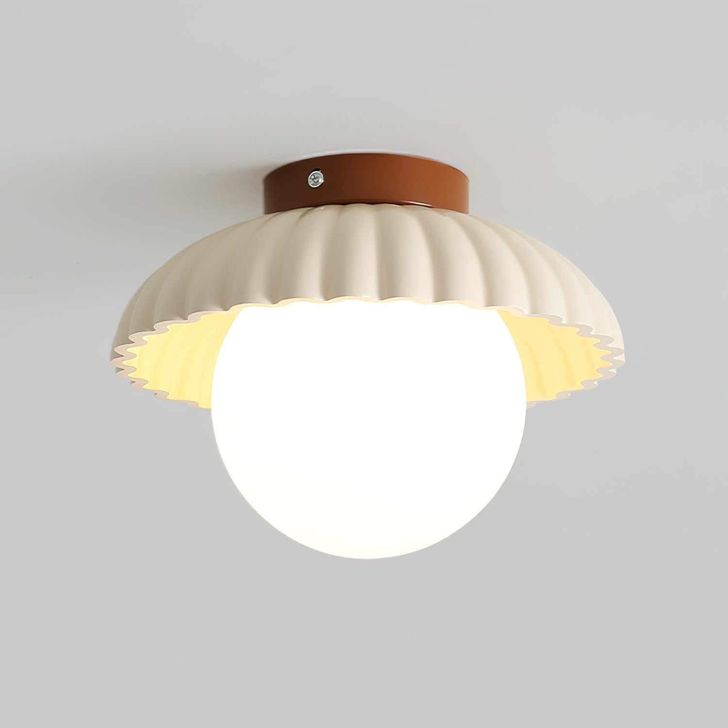 Scallop Glow Flush Mount Ceiling Light - Letslighting