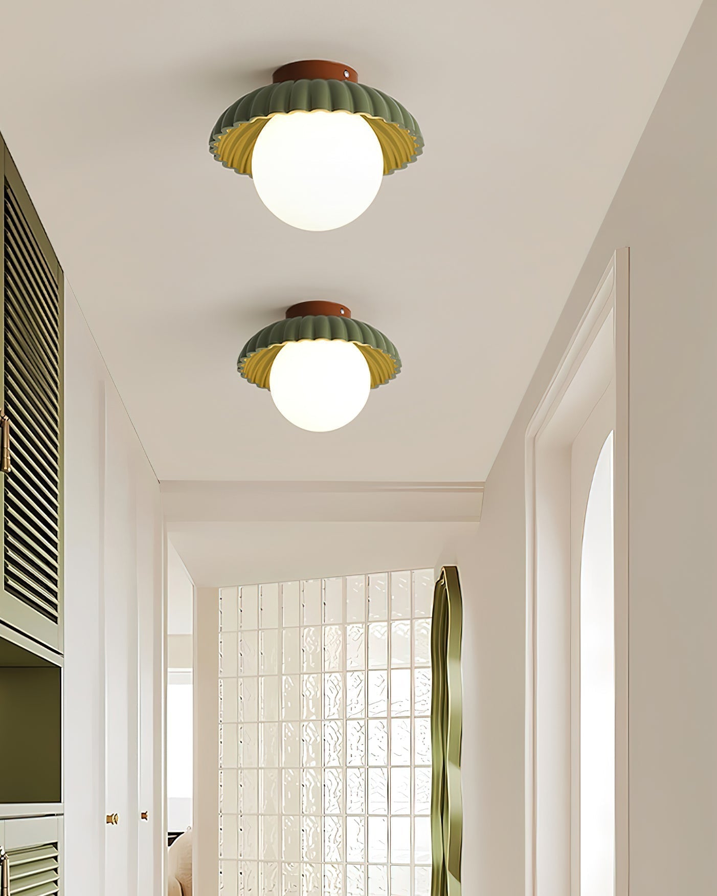 Scallop Glow Flush Mount Ceiling Light - Letslighting