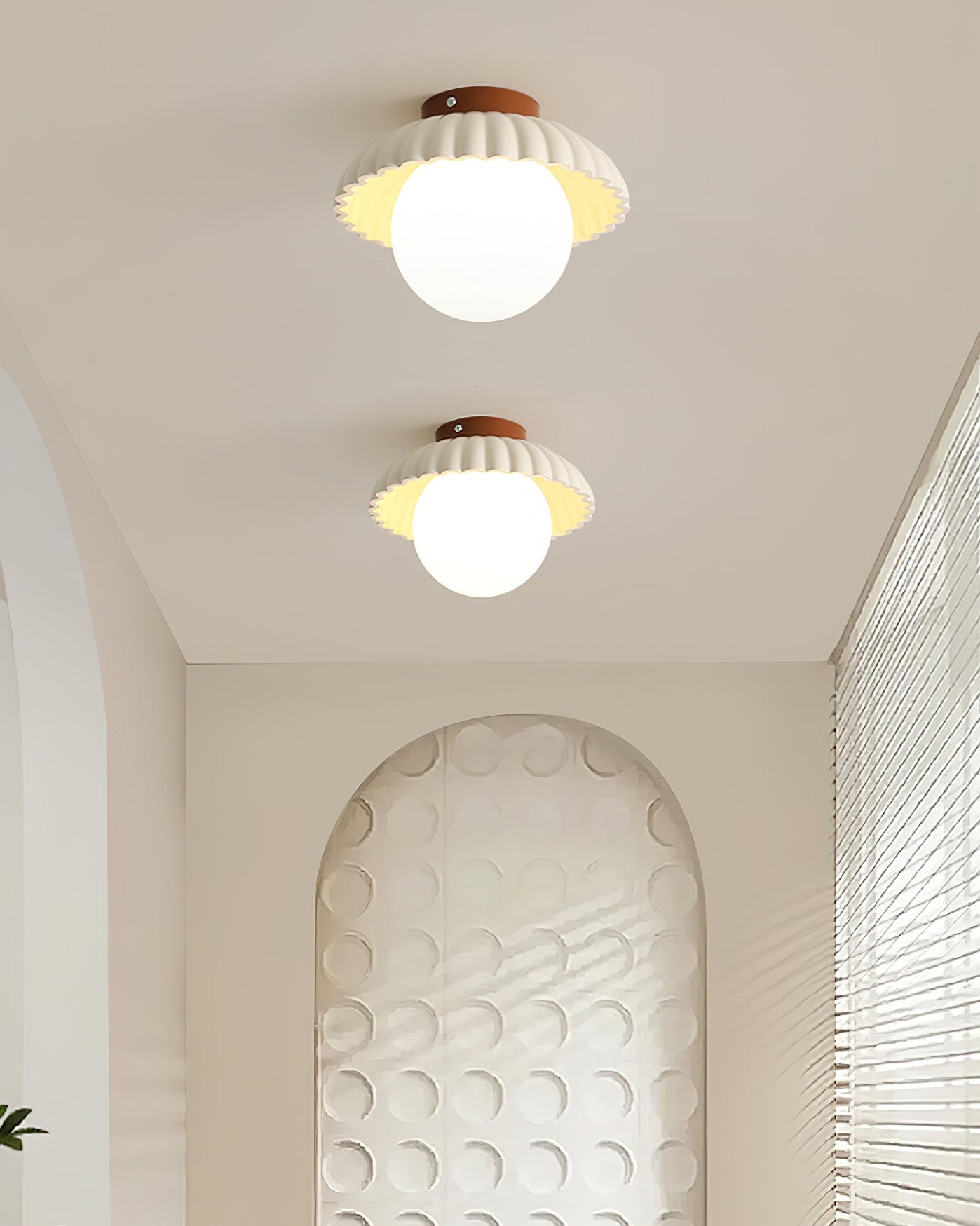 Scallop Glow Flush Mount Ceiling Light - Letslighting