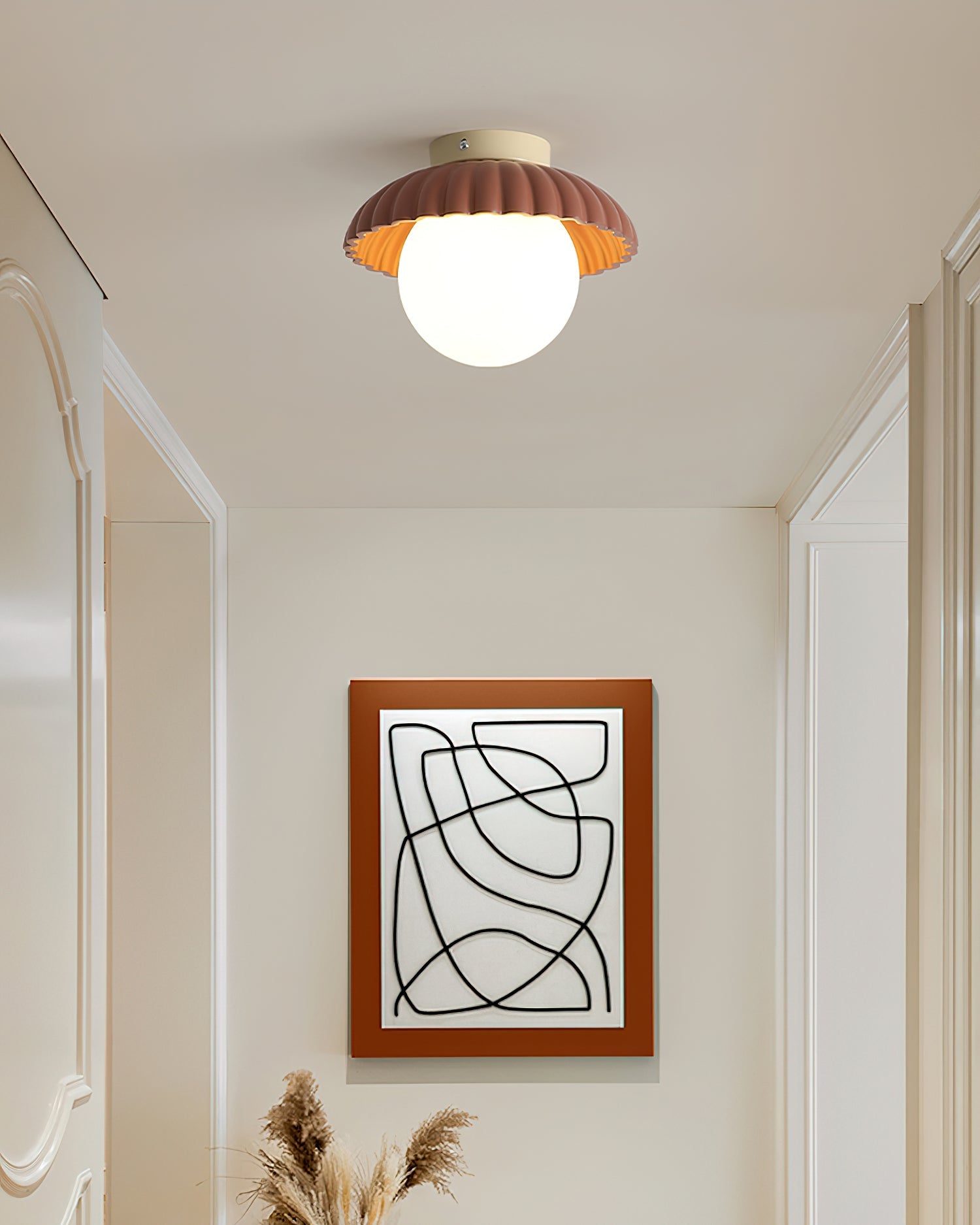 Scallop Glow Flush Mount Ceiling Light - Letslighting