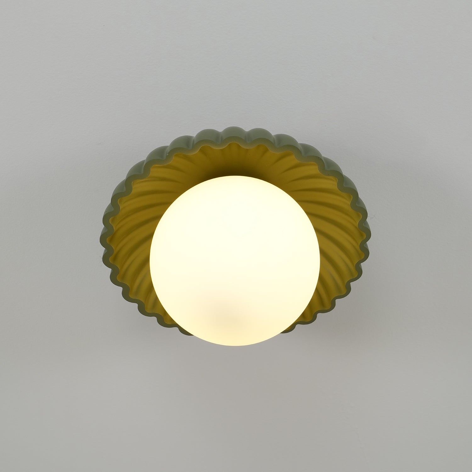 Scallop Glow Flush Mount Ceiling Light - Letslighting
