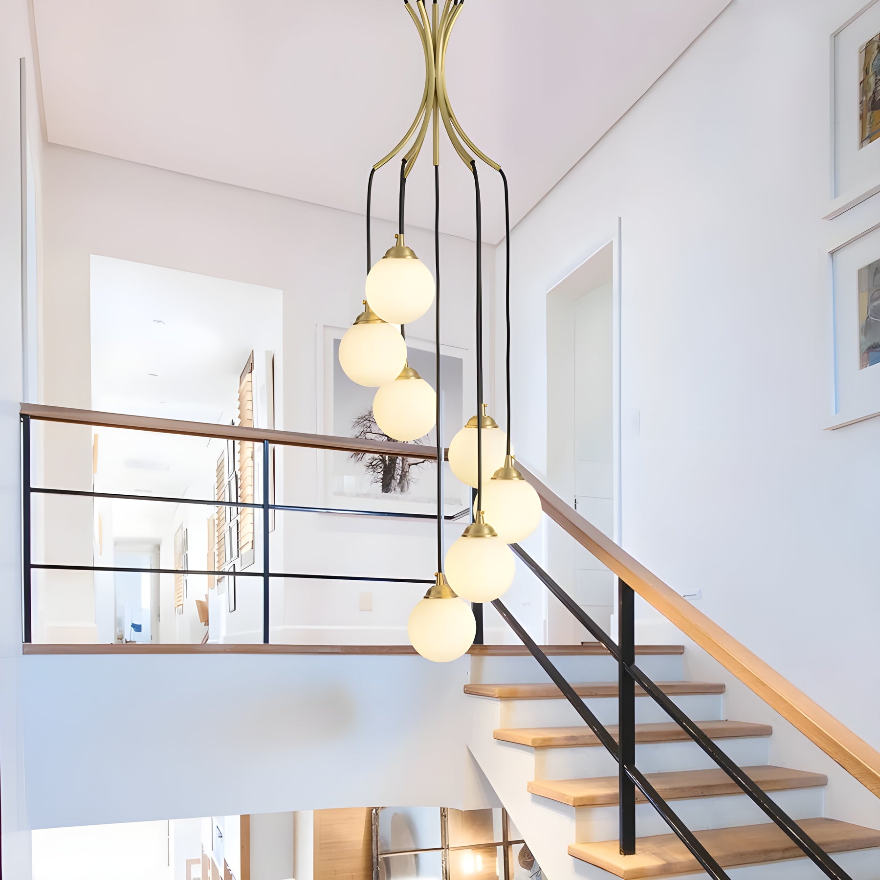 Zoe Kugeltropfen-Glaskronleuchter-Letslighting