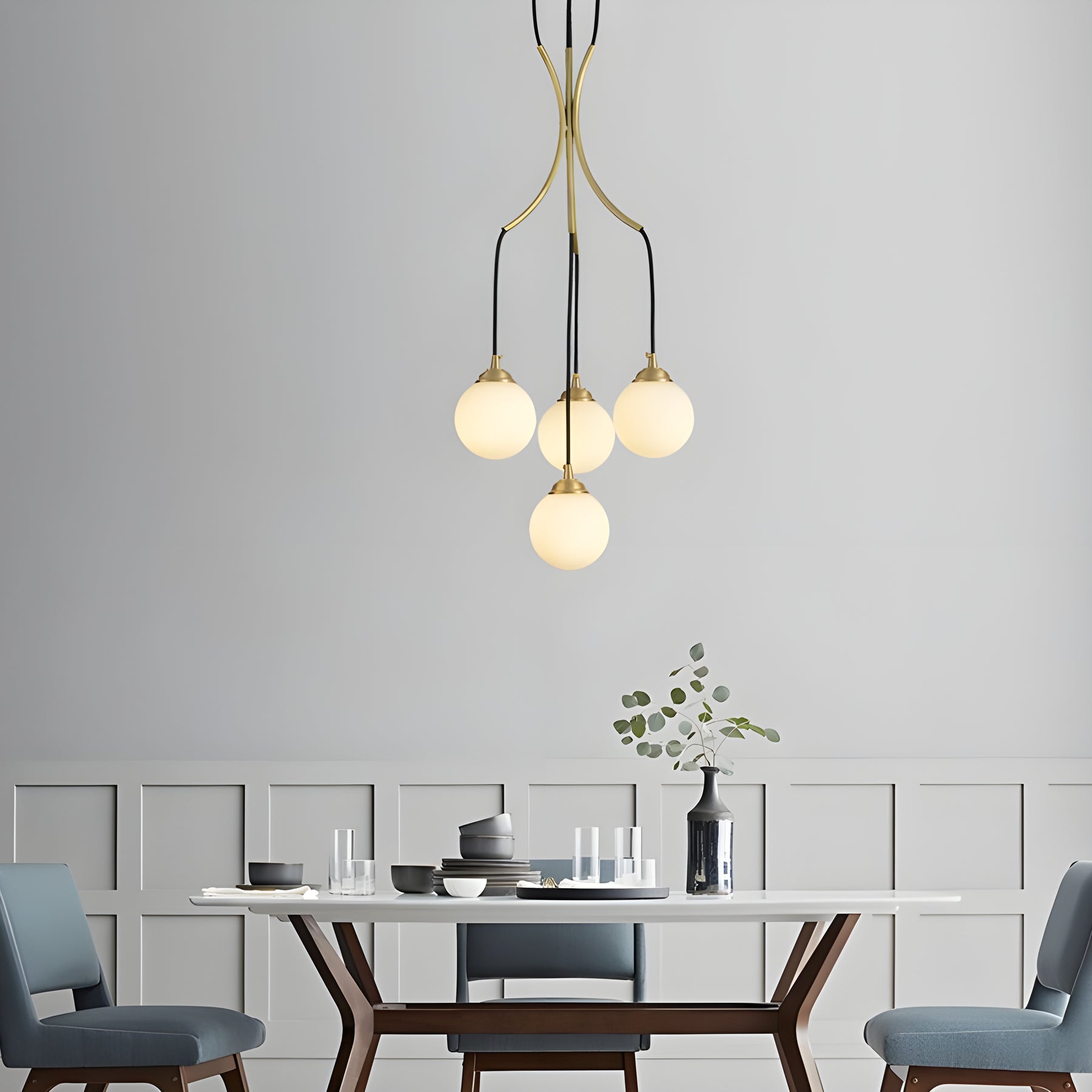 Zoe Kugeltropfen-Glaskronleuchter-Letslighting