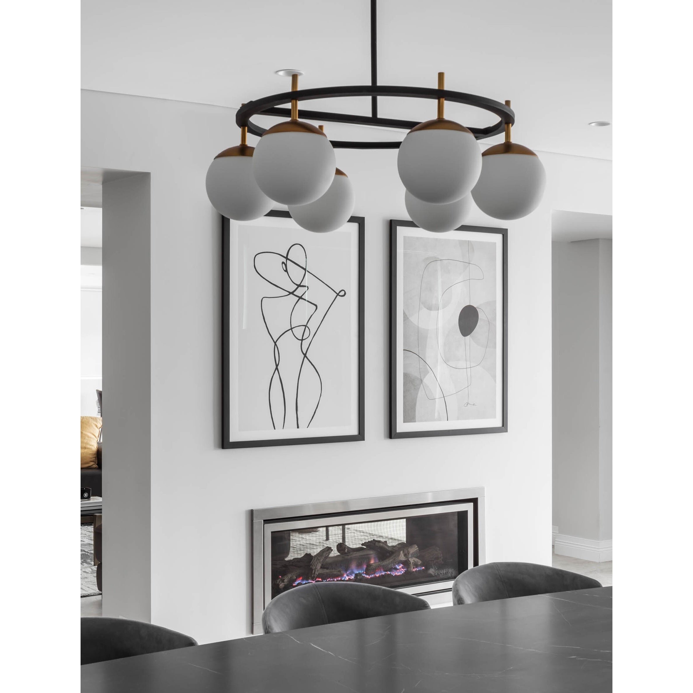 Ornuvyn Moderner Glas-Kronleuchter-Letslighting