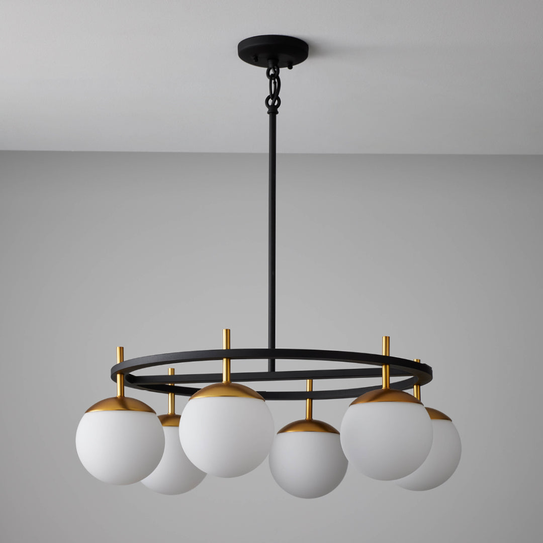 Ornuvyn Moderner Glas-Kronleuchter-Letslighting