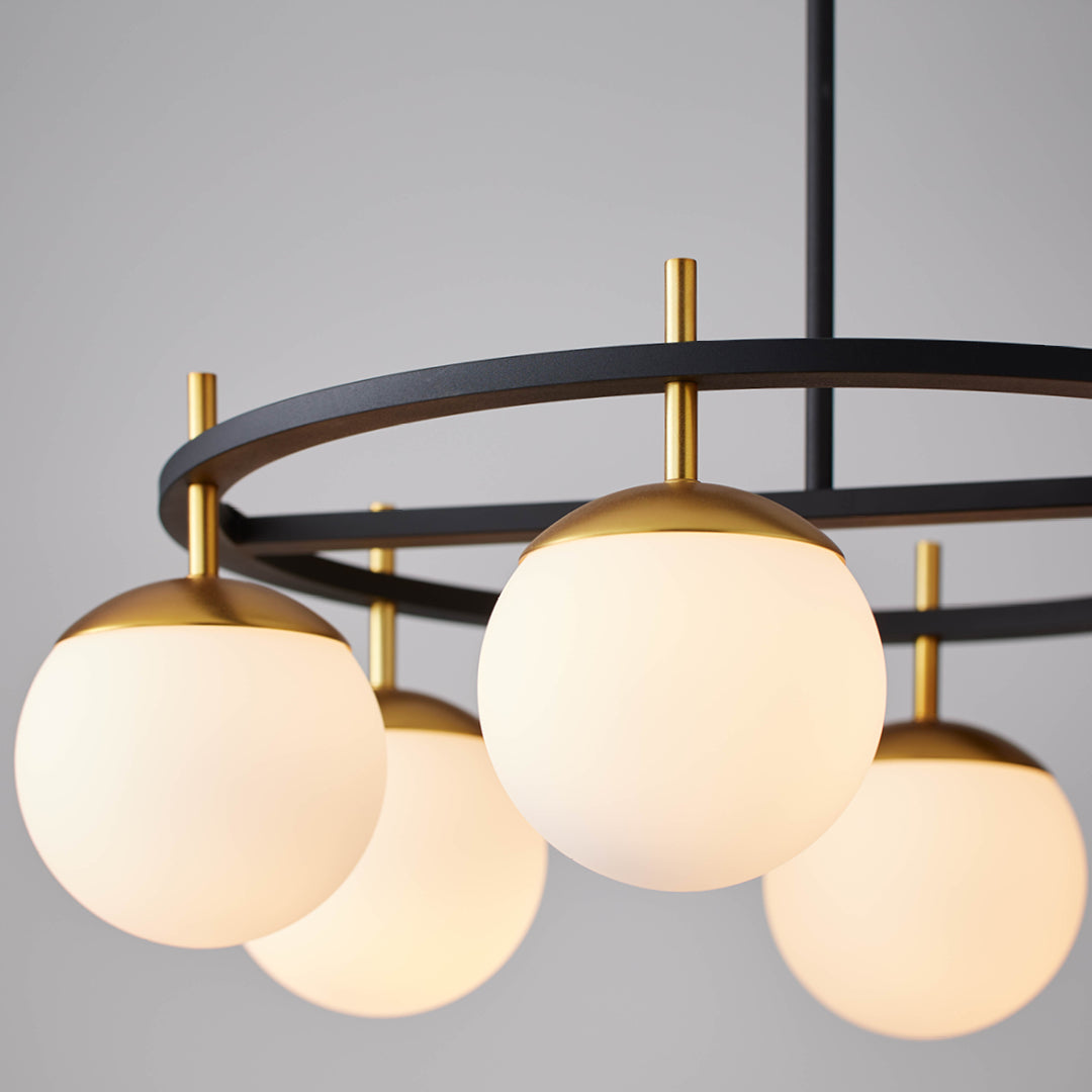 Ornuvyn Moderner Glas-Kronleuchter-Letslighting