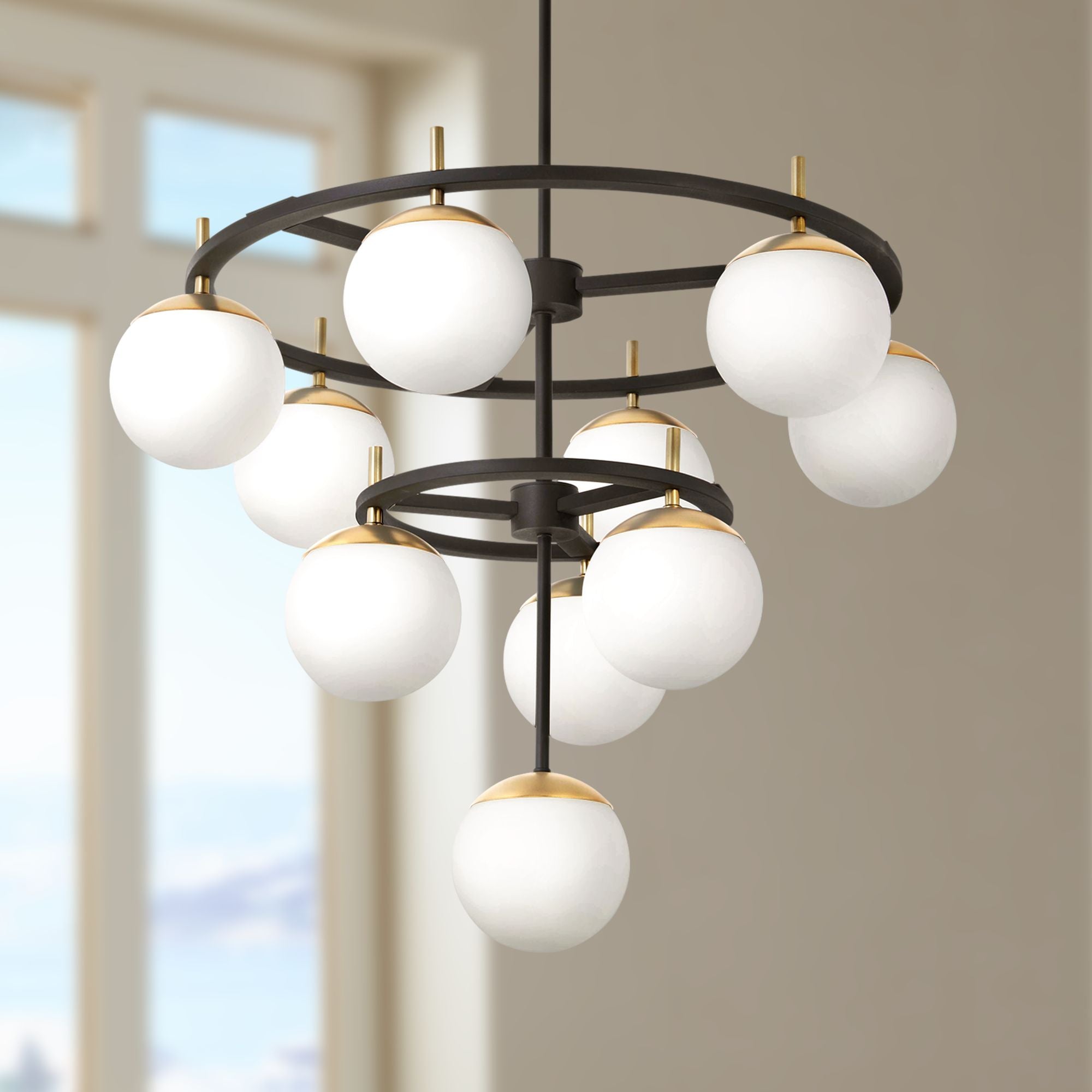 Ornuvyn Moderner Glas-Kronleuchter-Letslighting