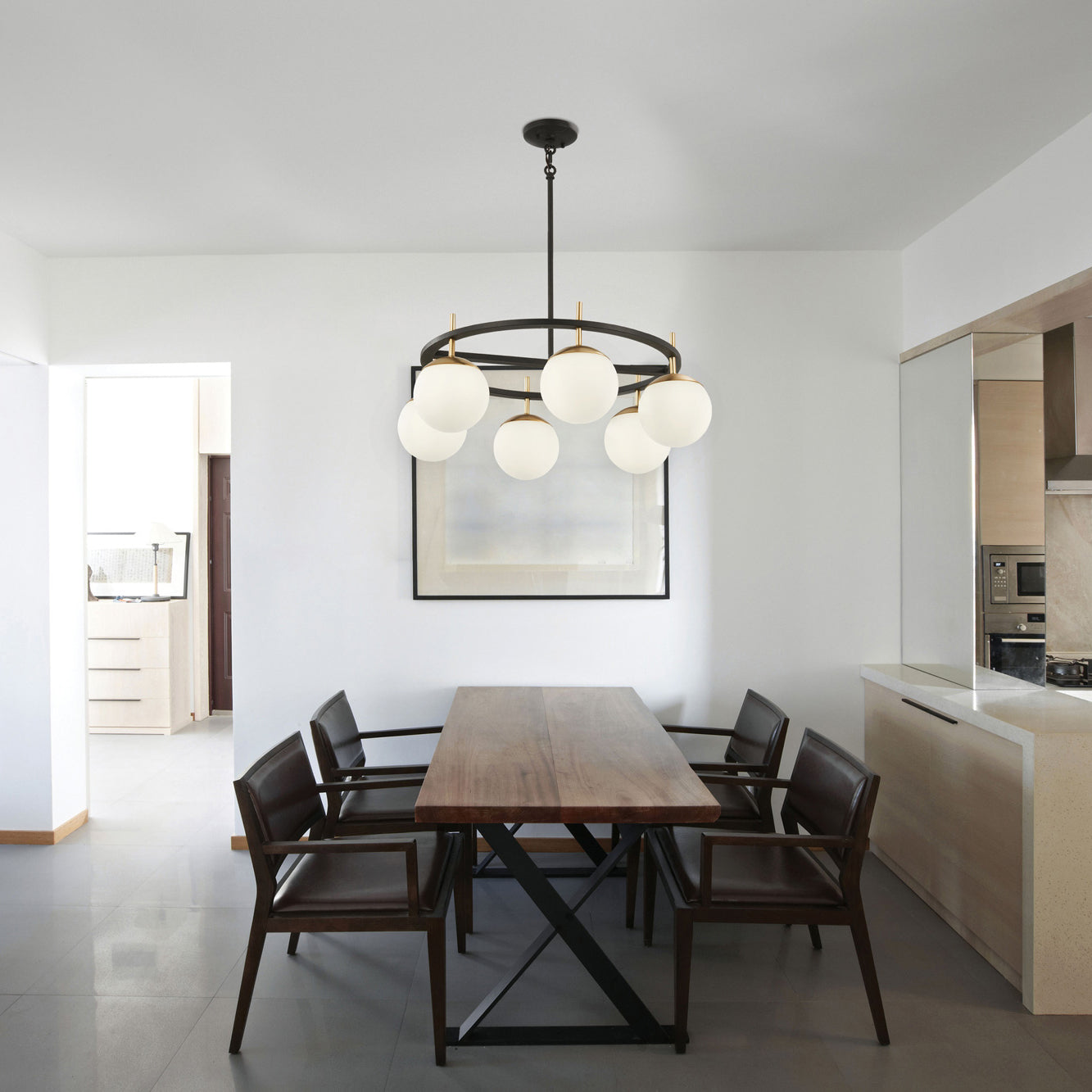 Ornuvyn Moderner Glas-Kronleuchter-Letslighting
