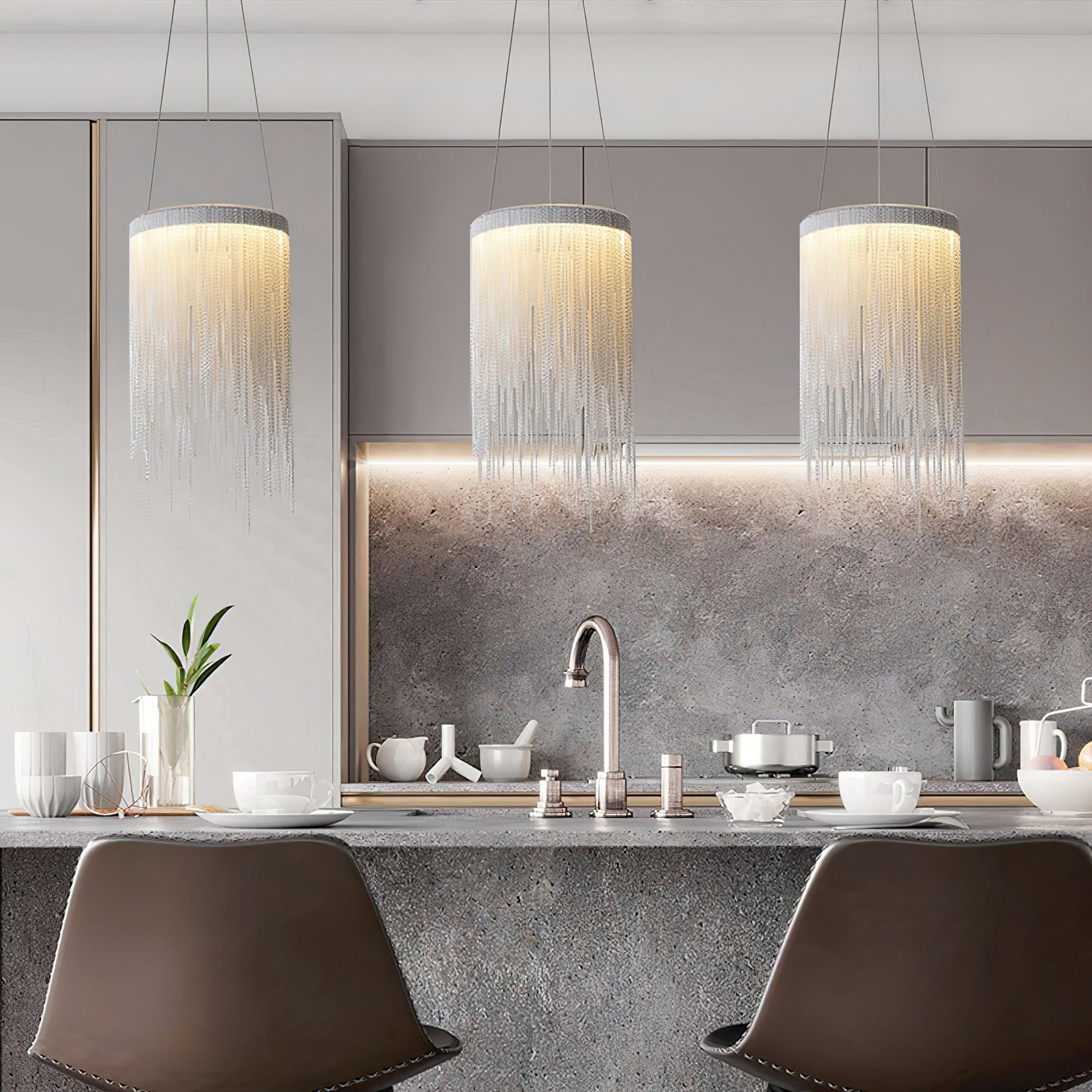 Arsoliel Postmoderne Luxus-Ketten-Pendelleuchte-Letslighting