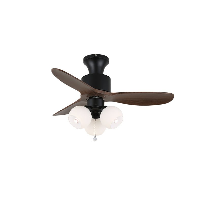 Veloria Deckenventilatorlampe mit orangefarbenem Lampenschirm