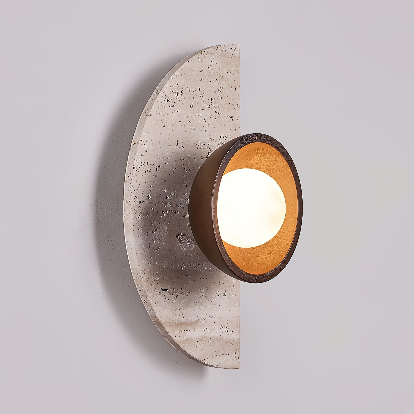 Dvaluvyi Individual Creativity Travertine Wall Lamp - Letslighting