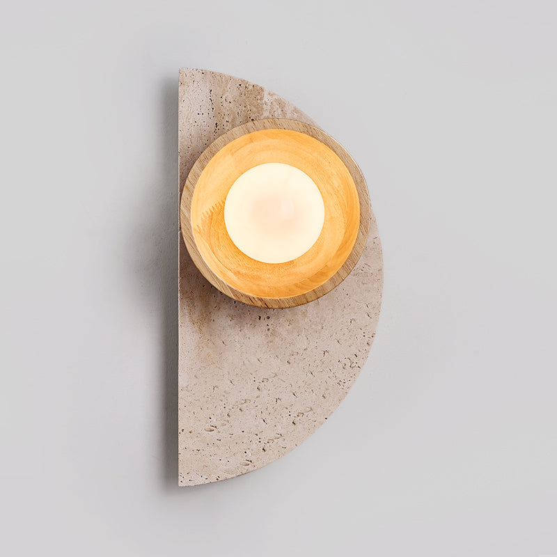 Dvaluvyi Individual Creativity Travertine Wall Lamp - Letslighting