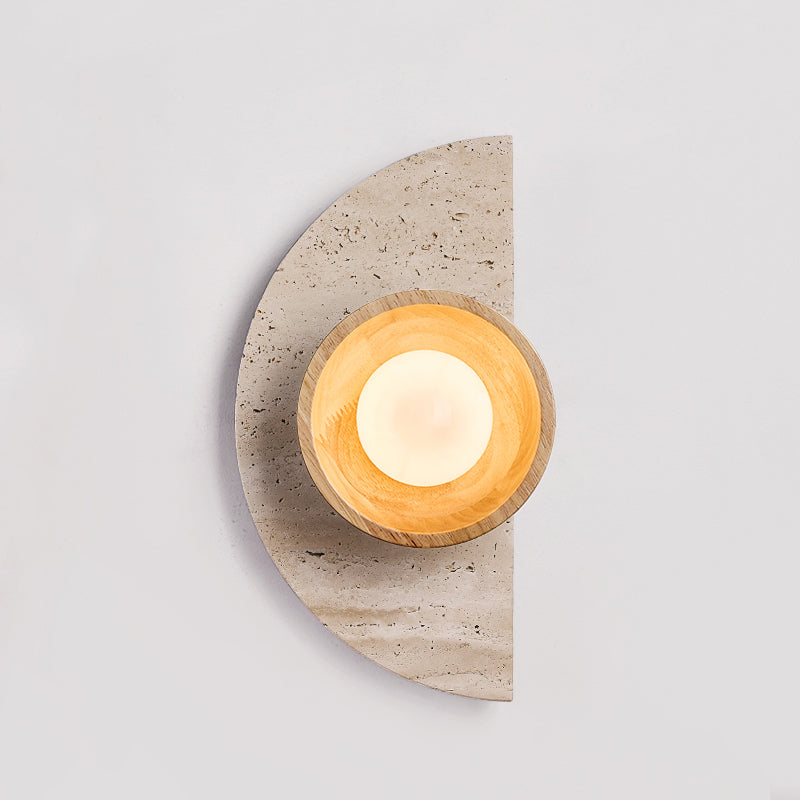 Dvaluvyi Individual Creativity Travertine Wall Lamp - Letslighting
