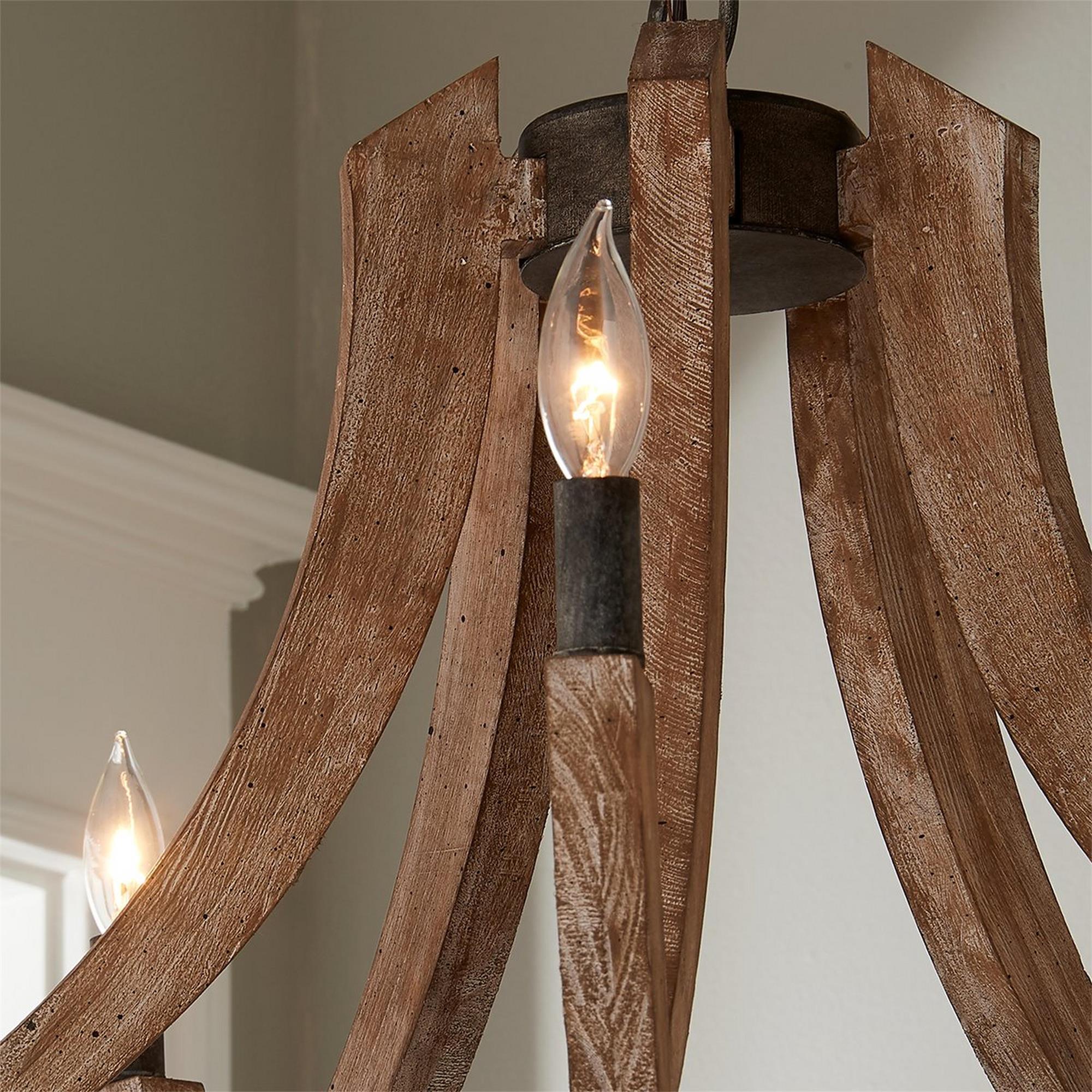 Eirikuvyi Vintage Kreativität Holz Laterne Pendelleuchte-Letslighting