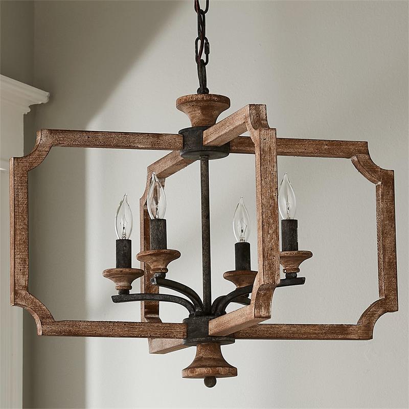 Eirikuvyi Vintage Kreativität Holz Laterne Pendelleuchte-Letslighting