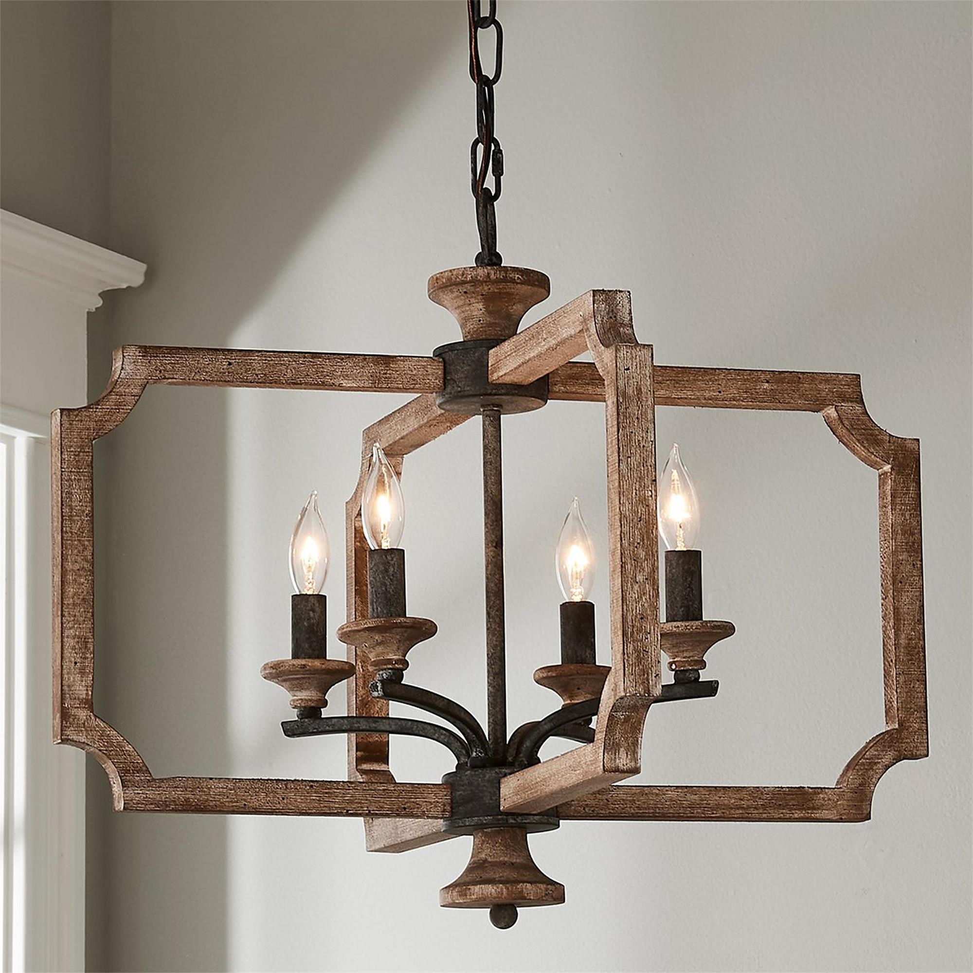 Eirikuvyi Vintage Kreativität Holz Laterne Pendelleuchte-Letslighting
