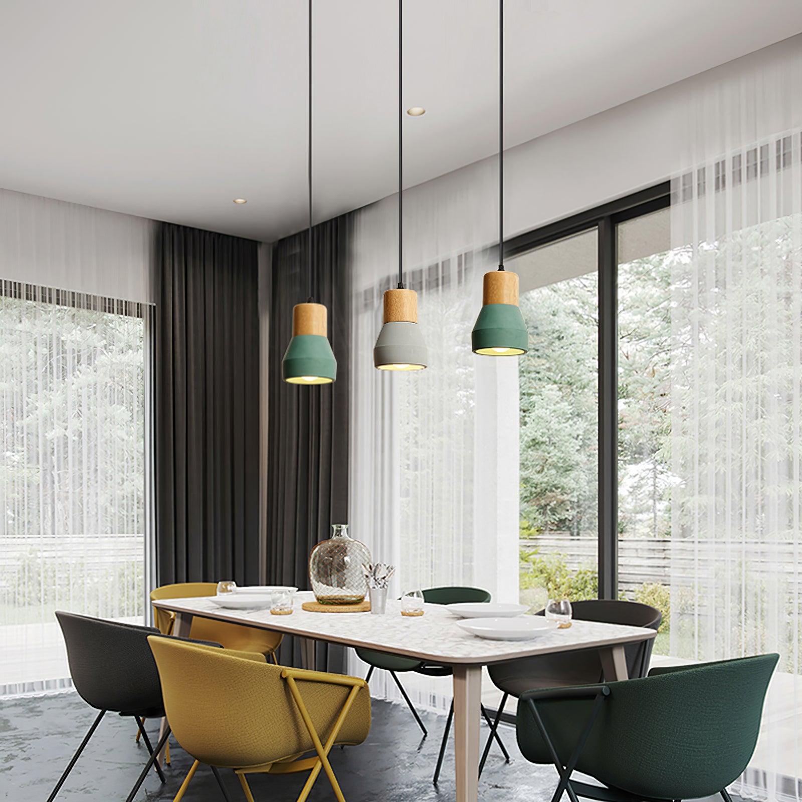 Concretis Industriell Zement Pendelleuchte-Letslighting