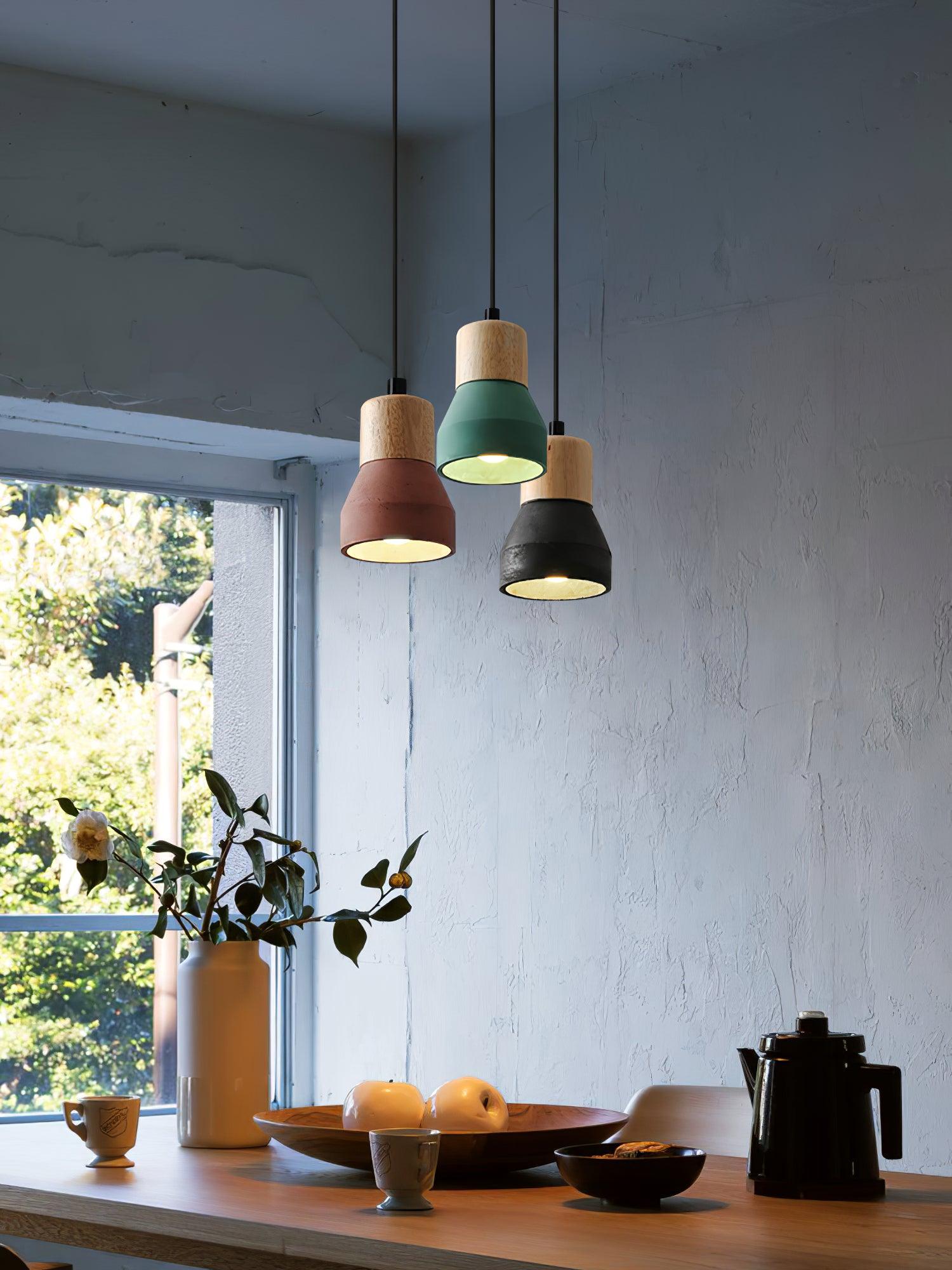 Concretis Industriell Zement Pendelleuchte-Letslighting