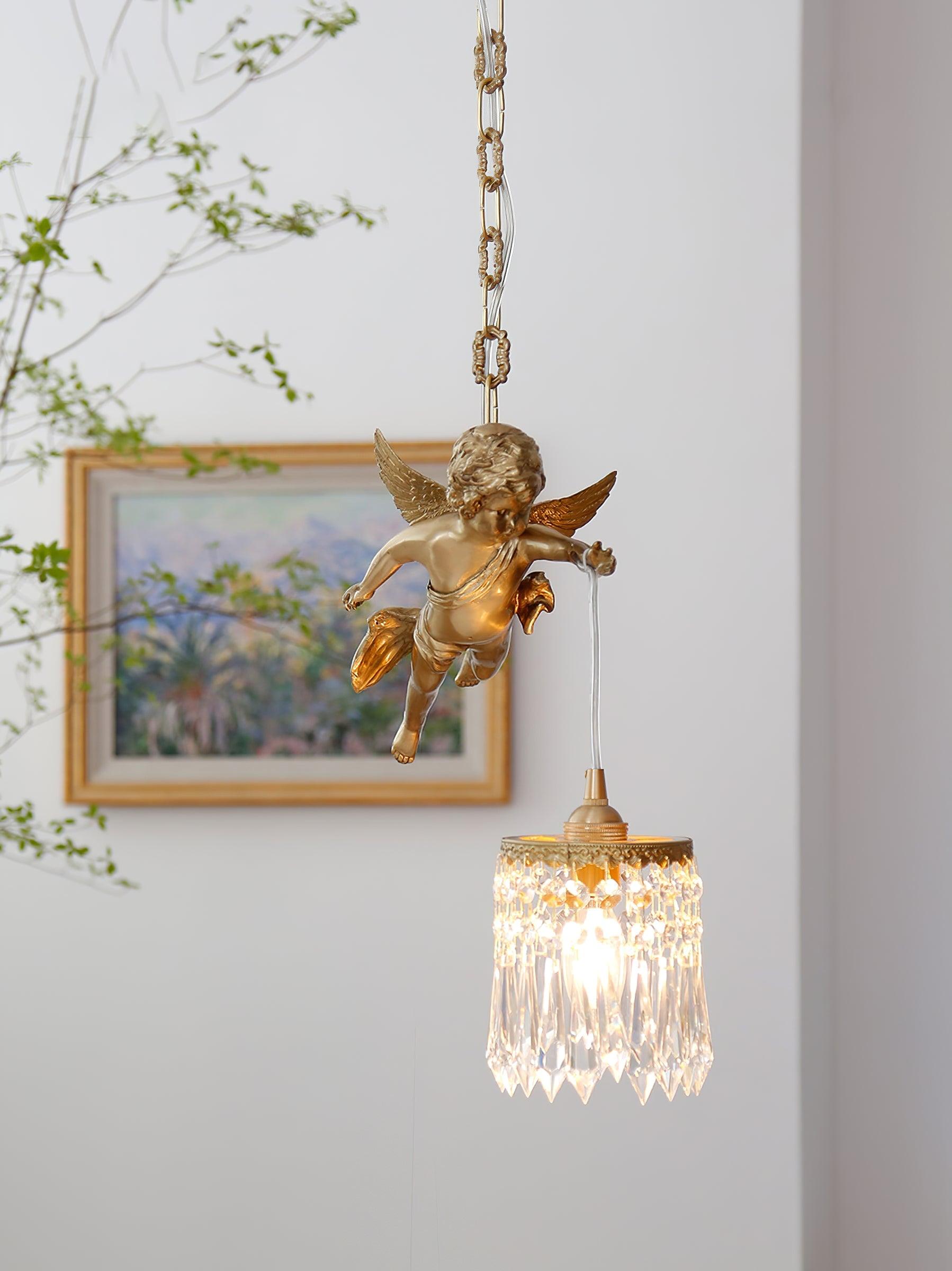Calytra Messing Kristall Künstlerisch Pendelleuchte-Letslighting