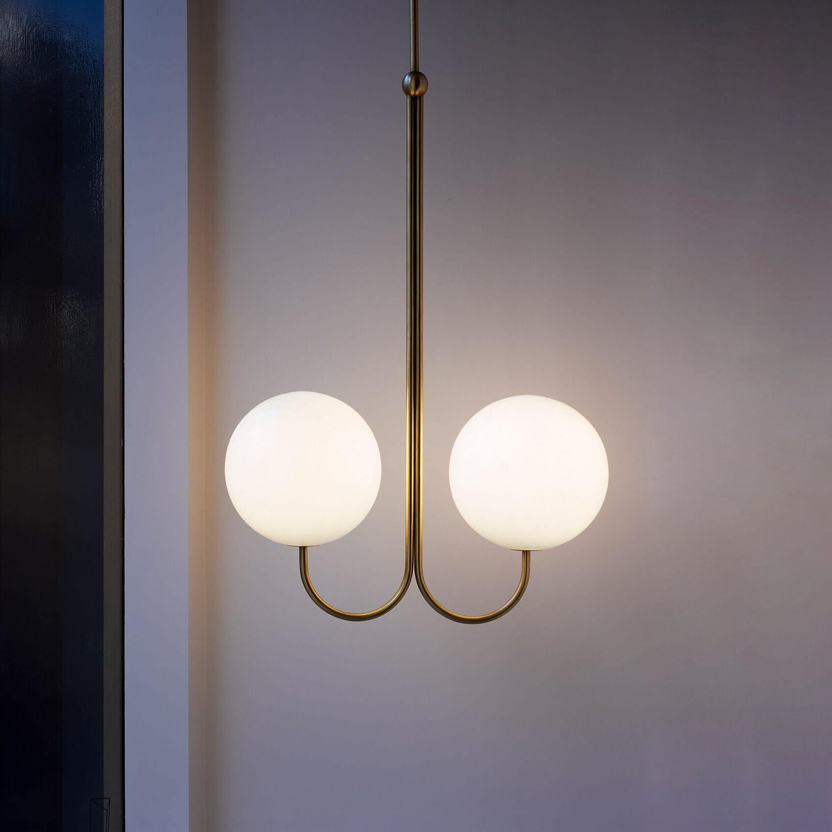 Mirelent Elegante Hängeleuchte aus Metall und Glas-Letslighting