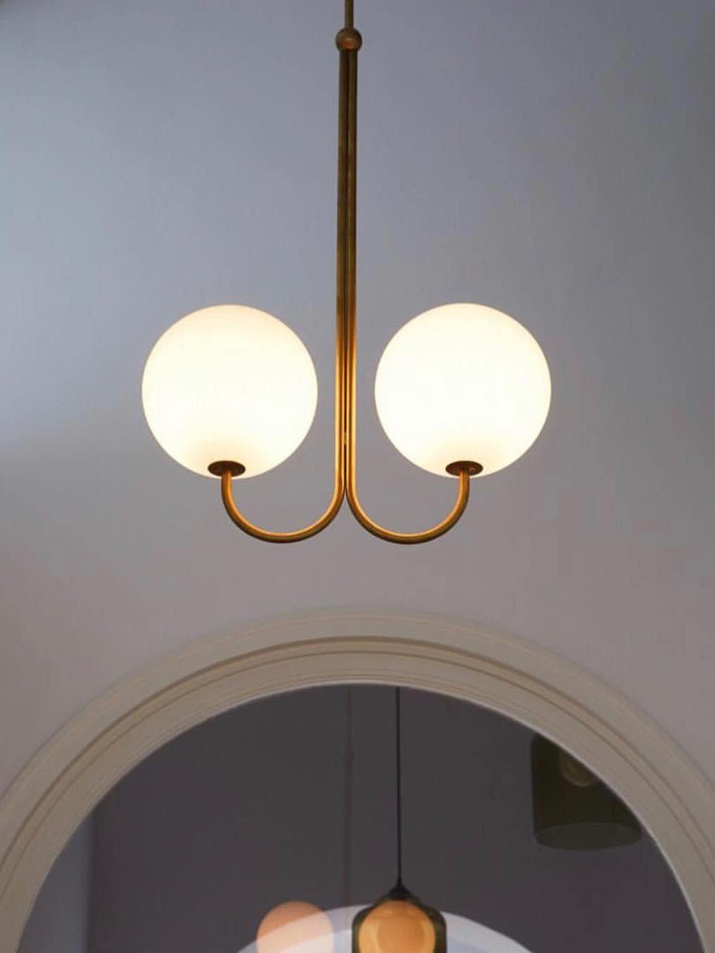 Mirelent Elegante Hängeleuchte aus Metall und Glas-Letslighting