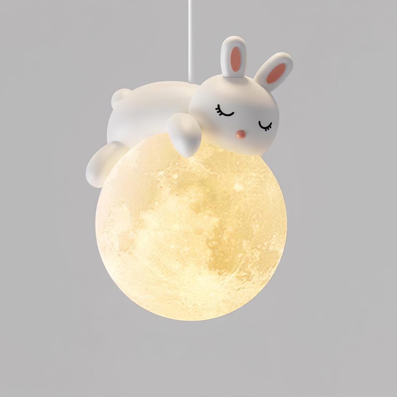 Lustra Pendelleuchte Bär Mond für Kinderzimmer-Letslighting