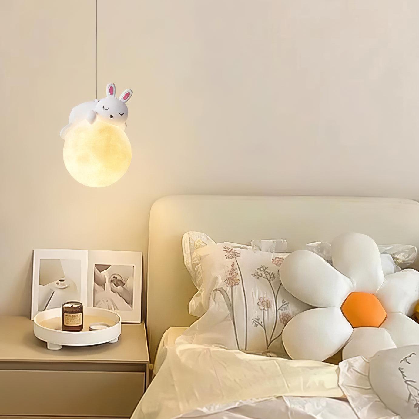 Lustra Pendelleuchte Bär Mond für Kinderzimmer-Letslighting
