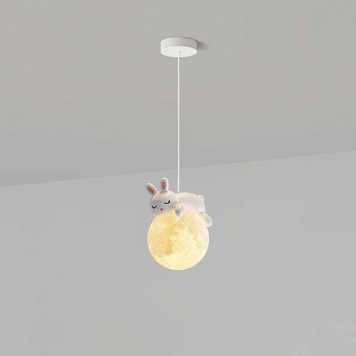 Lustra Pendelleuchte Bär Mond für Kinderzimmer-Letslighting