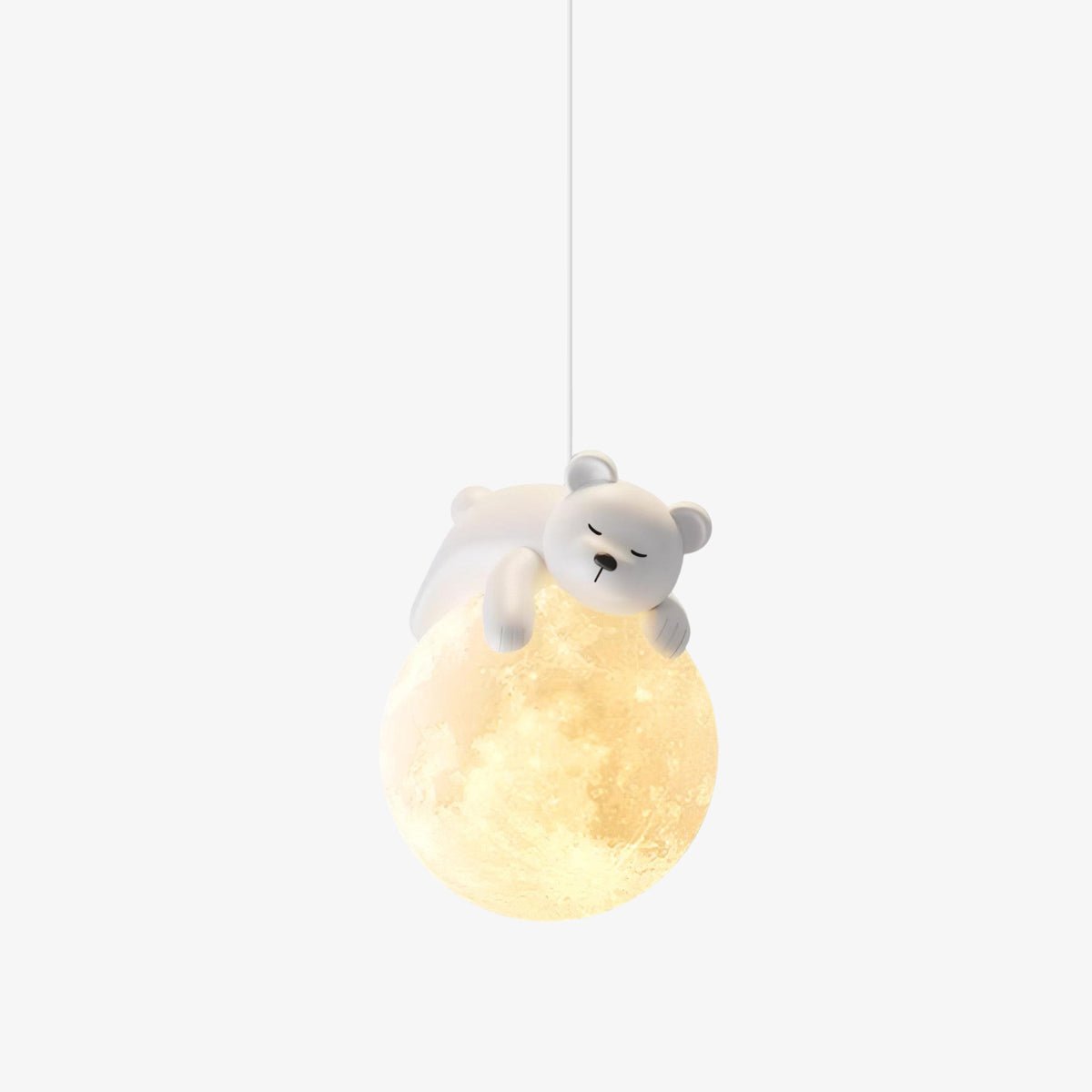 Lustra Pendelleuchte Bär Mond für Kinderzimmer-Letslighting