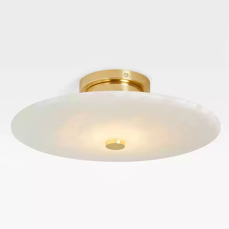 Jarnbruvyn Modern Brass Alabaster Metal Ceiling Lamp - Letslighting