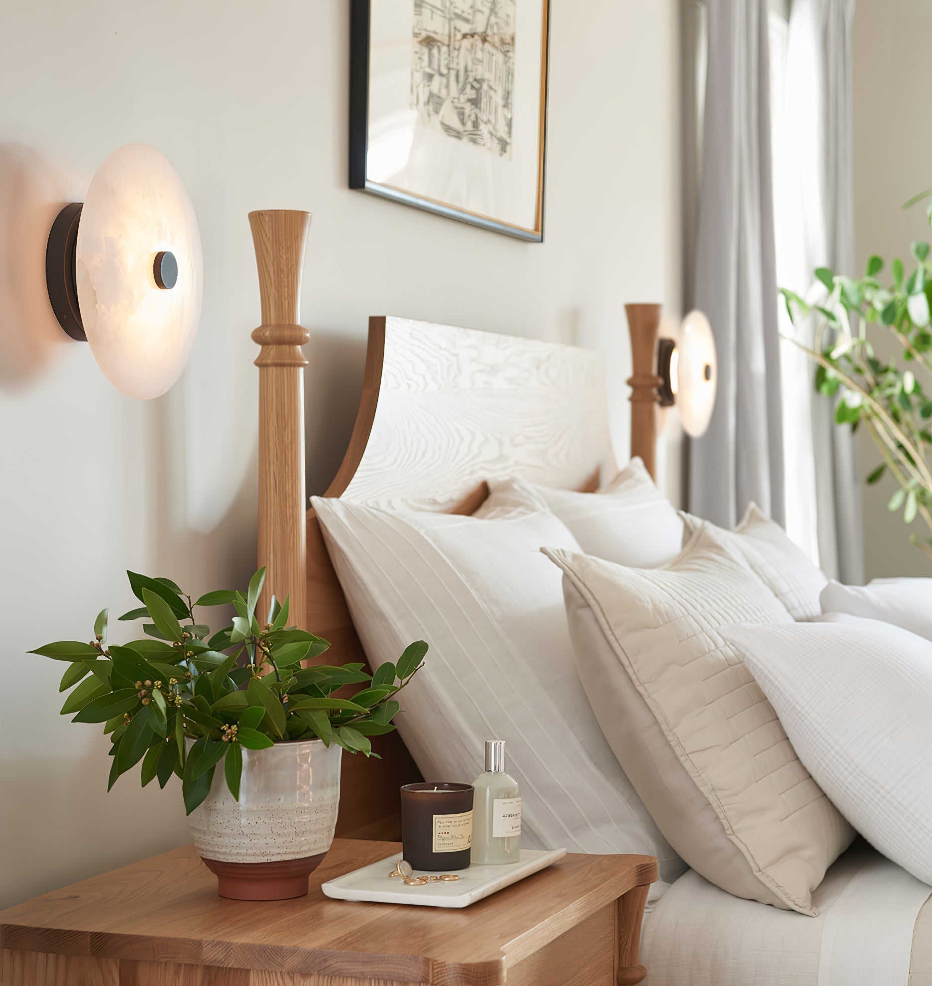 Clio Alabaster Ceiling Light - Neutralighting