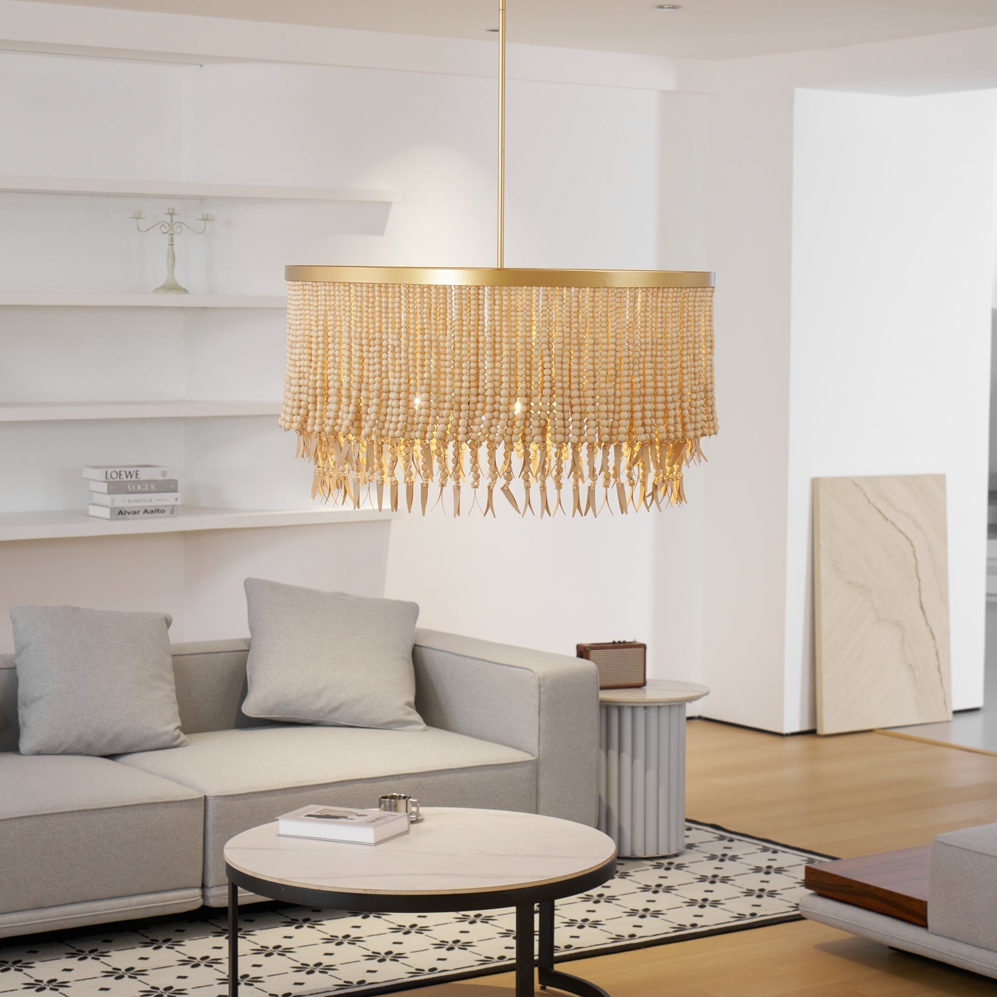 Ljomuvyn Moderne Vintage Holz-Deckenlampe Wohnzimmer-Letslighting
