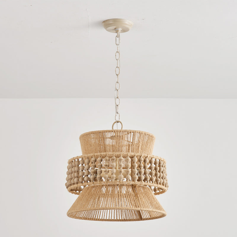 Kvennuvyi Natur Antigua Braun Pendelleuchte-Letslighting